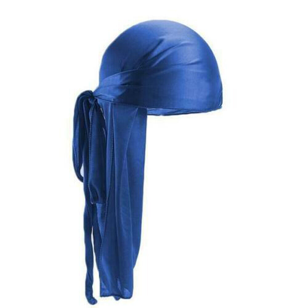 Premium Silky Durag Satin Wave Cap Men's Doo Rag Hat Bonnet Head Wrap US  SELLER