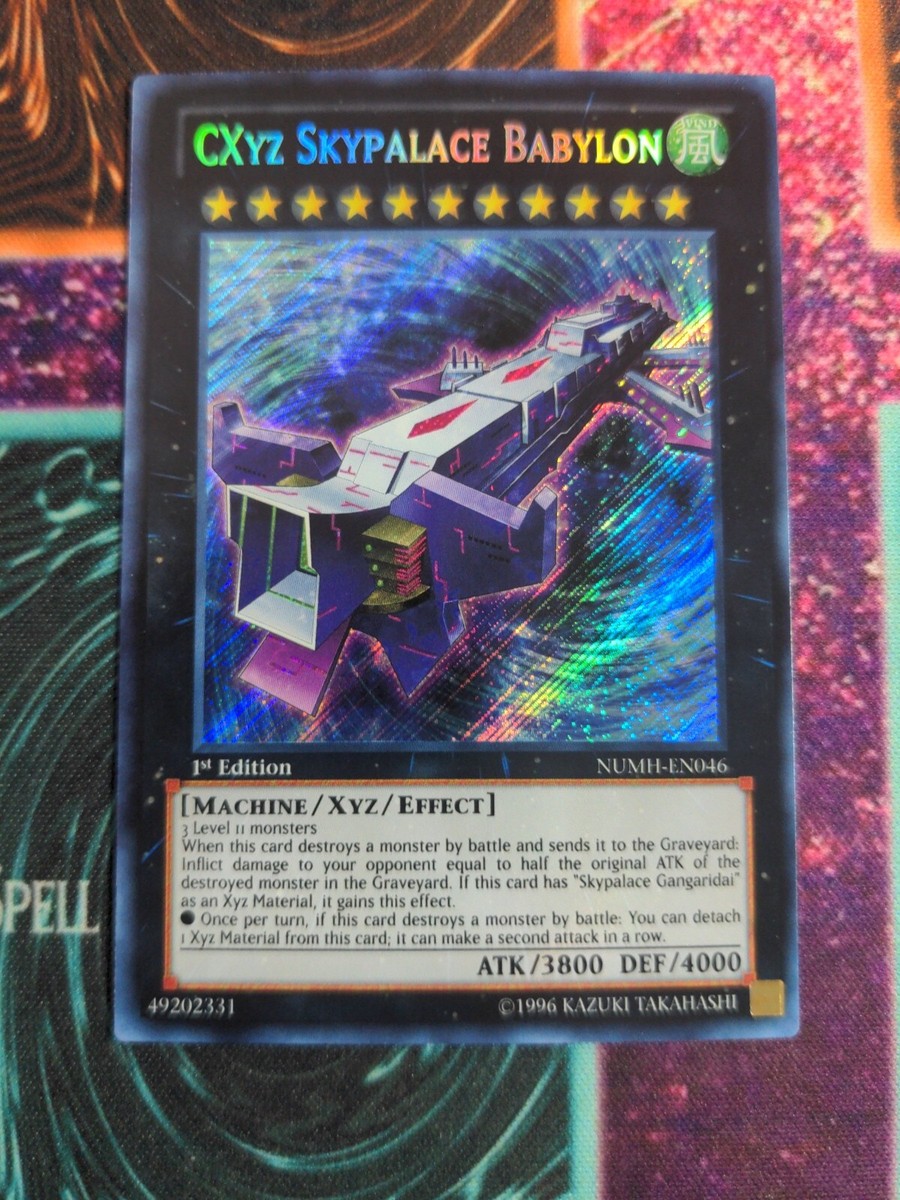 Yu-Gi-Oh! CXyz Skypalace Babylon NUMH-EN046 1st Edition Secret