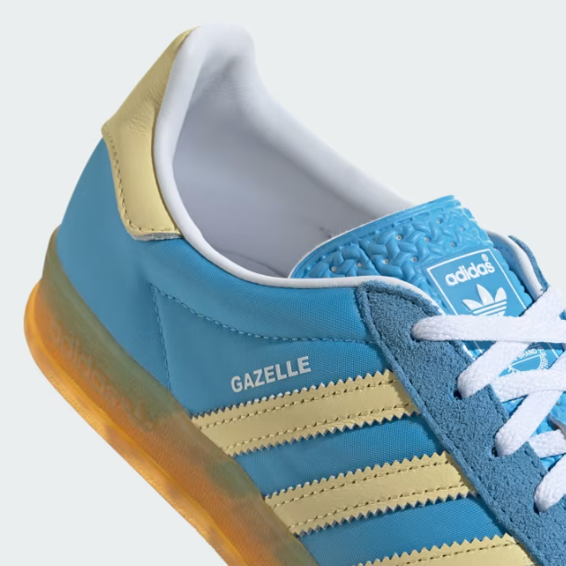 Adidas Women's Gazelle Indoor 'Semi Blue Burst/Yellow