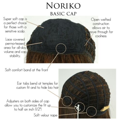 Peluca REESE de NORIKO René de París *¡TODOS LOS COLORES!* Gorra básica, ¡bob más vendido! NUEVO - Imagen 8 de 43