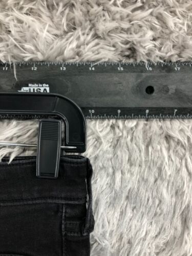 Legging de jean Hollister tiro ultra alto talla 5 largo junior para mujer lavado oscuro negro - Imagen 2 de 13