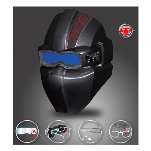 Auto Shade Darkening Welding Goggle Servore Arcshield-2 Visor Black Made Korea - Picture 2 of 7