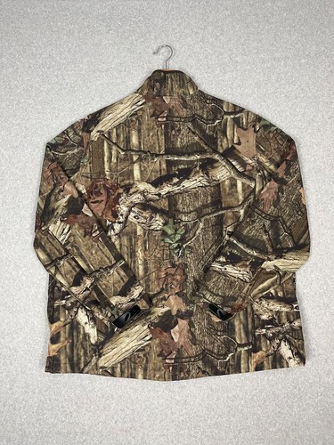 Mossy Oak Jacket Mens L Camo Break Up Infinity Full Zip Hunting Soft Shell - Picture 11 of 13