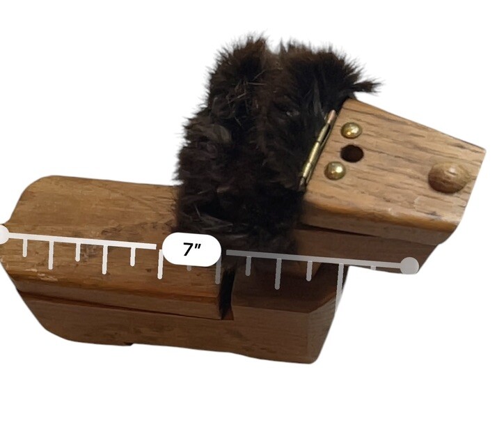 Zooline Lion MCM JV Orel Wood Desk Decor Office Pen Ink Holder Box