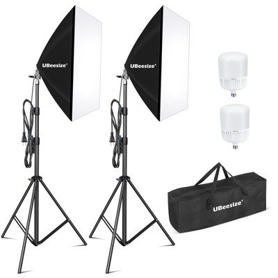 Softbox Photography Lighting Kit 27  x 20  Continuous Lighting Kit with 2pcs ...