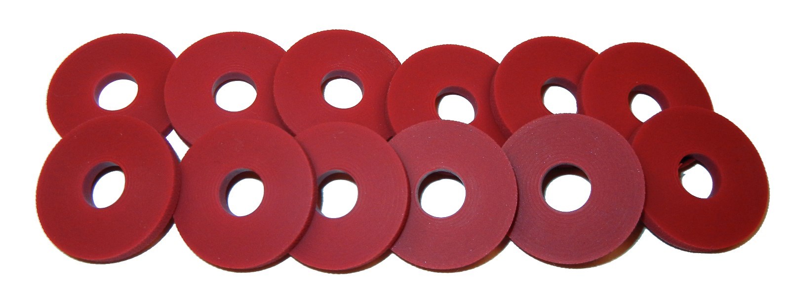 Twelve Light RED Rubber Guitar Strap Locks Grolsch StyleClassic and