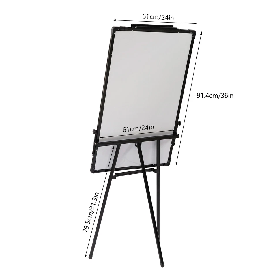 36 x 24 Inch Adjustable Whiteboard Easel Magnetic Dry Erase Board Bulletin Board - Image 2 of 4