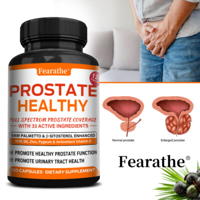 Prostate Healthy Supplement With 33 Active Ingredients Better Prostate + Bladder