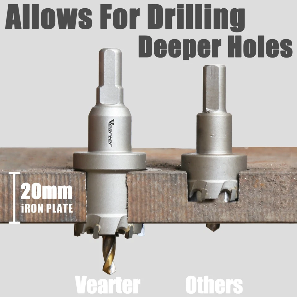 12mm-270mm TCT Carbide Tip Hole Saw Drill Bit Stainless Steel Metal Alloy Cutter - image 4 of 4