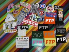 Graffiti art pop skateboard sticker - FTP F--- The Population