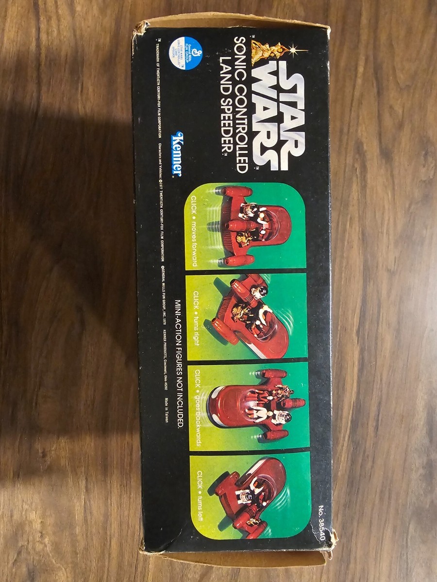 Vintage Star Wars Sonic Controlled Land Speeder Kenner w/Box No