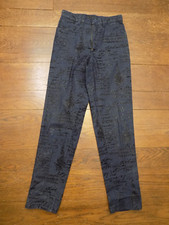 Mesmerize Stretch Cotton Blue Sparkle letters Blue Denim Jeans Made in USA sz 2