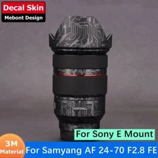 Mebont Decal Skin For Samyang AF 24-70mm F2.8 FE Lens Sticker Vinyl Wrap Film