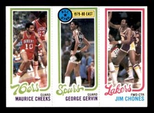 1980 Topps Basketball #37 Cheeks Gervin Chones NM/MT *e13