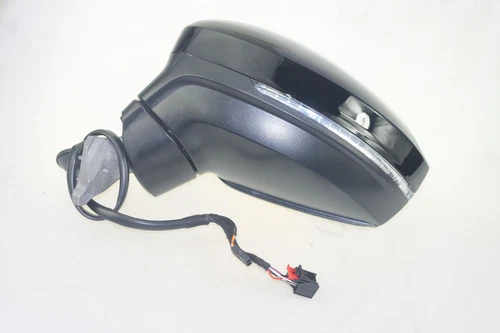 BLACK Driver Side Mirror For VW Tiguan Blind Spot Heated 2018-2021 LH NEW