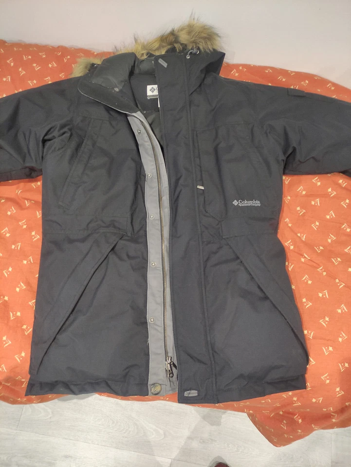 parka negra de plumas Columbia - Imagen 2 de 4