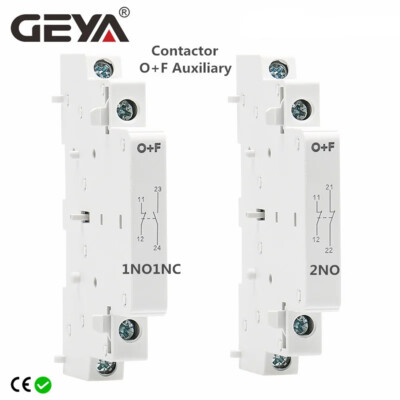 GEYA O+F Auxiliary Contactor For GYHC Househould AC Contactor 2NO/1NO1NC/2NC