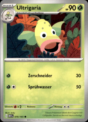 Pokemon 070/165 - Ultrigaria - Common - Karmesin & Purpur 151