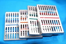 GERMAN 4 Dental Sterilization Cassette Rack Tray Box For 10 Surgical Instruments