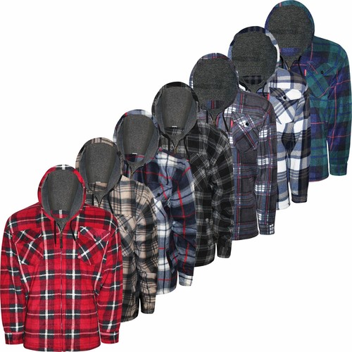 Mens Thick Padded Sherpa Fleece Fur 