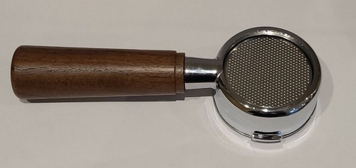 Portafiltro de madera sin fondo/desnudo La Pavoni poste Millennium 51 mm manipulación - Imagen 2 de 9