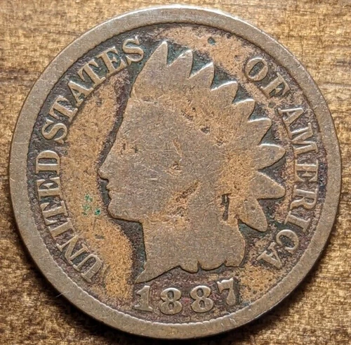 1887 Indian Head Cent Penny Good