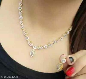 Authentic Indian Traditional Stylish Party Wear Gold Plated Design Woman Jewelry Set