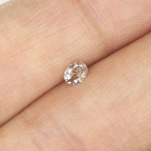 0.15 Ct Natural Loose Diamond, Oval Diamond, Brown Diamond L5444 - Picture 4 of 9