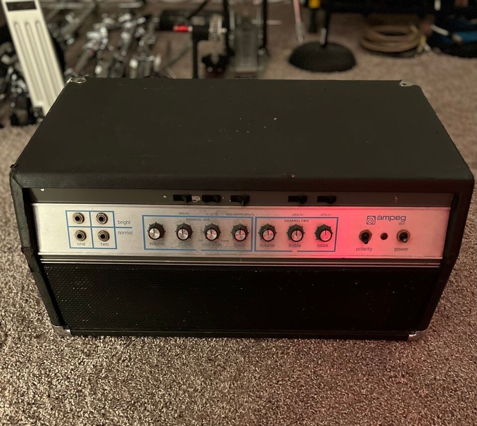 1972 Ampeg SVT "Blue Line" 300Watt Bass Amp Head eBay