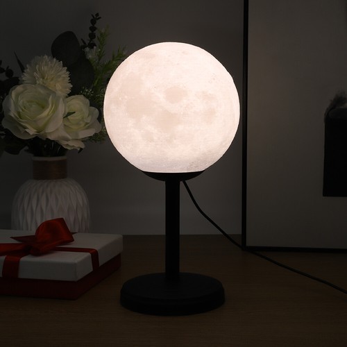 3D Minimalism LED Desk Light Moon Desk Light Rechargeable for Home Bedroom Decor - Picture 4 of 11