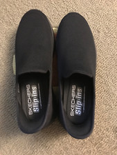 Skechers Shoes Work Slip Ins Men Black Slip Resistant Slip On Memory Foam size12