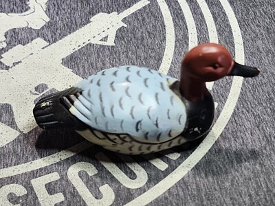 Canvas Back Duck Vintage Hong Kong Miniature Figurine Decoy 3'' Pencil Sharpener