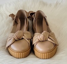 Puma Womens X Fenty Rihanna Brown Bow Creeper Sandal Size 8