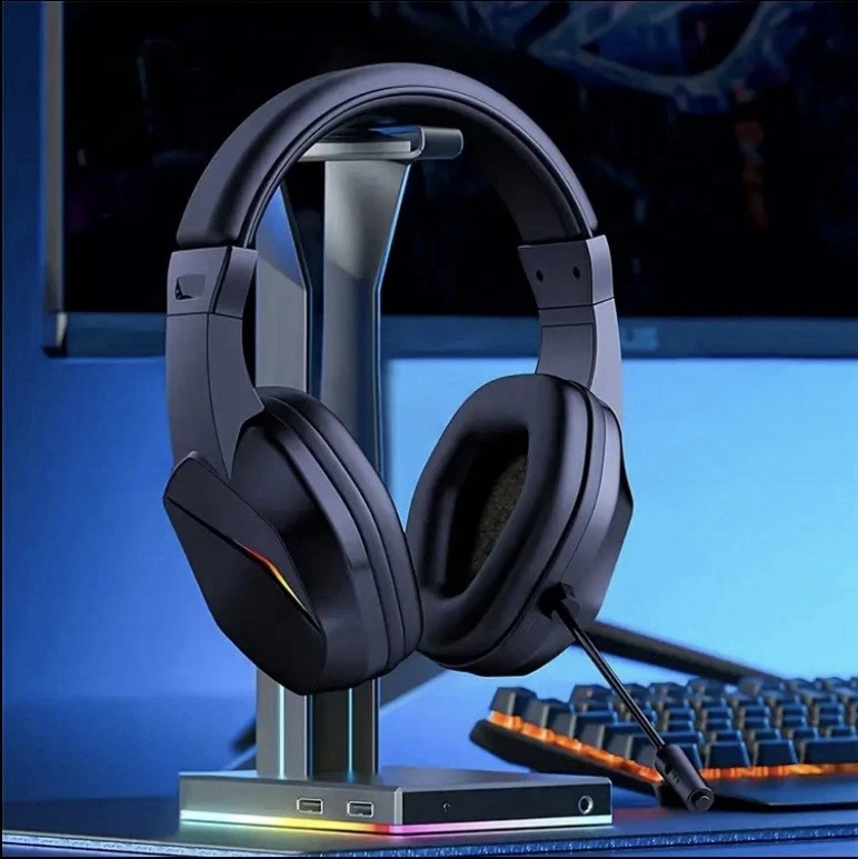 Cuffie Da Gaming, Bassa Latenza,Illuminazione LED,RGB, Cancellazione Del Rumore - Immagine 2 di 4