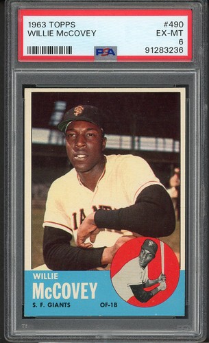 1963 Topps Willie McCovey #490 card