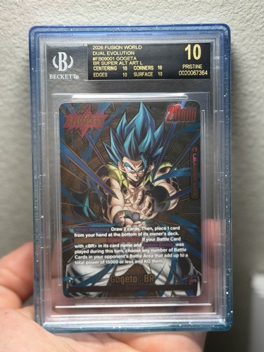 Dragon Ball Fusion World Gogeta BR FB09-001 Super Alt Art BGS 10 Black Label