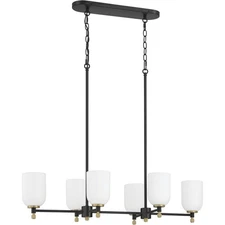 Craftmade 60376-FBSB Council Island Light Flat Black/Satin Brass