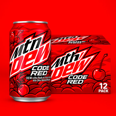 (0,63 EUR/100ml) Mountain Dew Code Red 12x355ml MHD Angebot (inkl. Pfand)