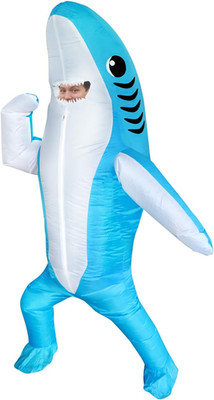 FXICH Aufblasbares Hai Kostüm Erwachsene/Kinder - Funny Blow up Shark Costume, L