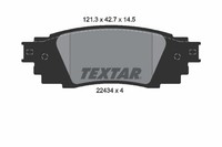 Textar Bremsbelagsatz Scheibenbremse 2243401 FüR Toyota Lexus Rx Camry Rav Hr 5