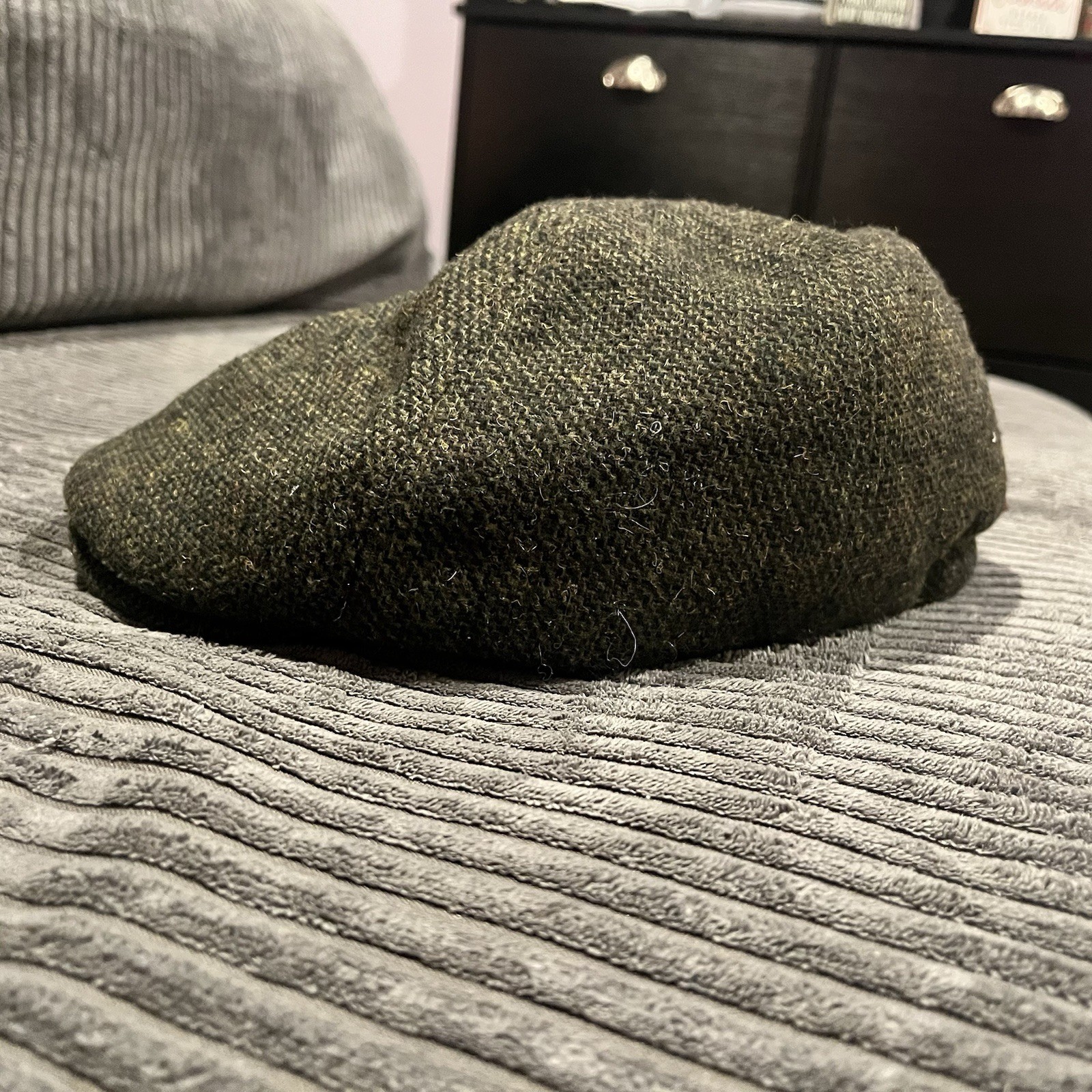 Heritage Traditions Gray Wool Patchwork Newsboy F… - image 3