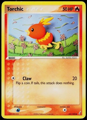Torchic 65/100 Crystal Guardians - Pokemon LP (Common)