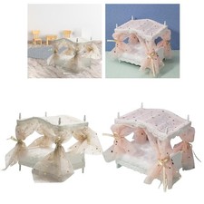 Simulation Dollhouse Princesse Lit Meubles 1/12 Décoration Décor Fournitures