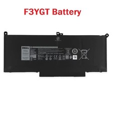Genuine OEM F3YGT Battery For Dell Latitude 7290 7380 7390 7480 7490 E7280 E7480
