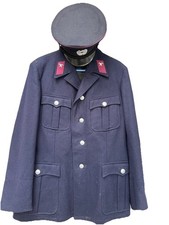 Uniforme RDA / Veste Plus Casquette Pompier / VEB / Allemagne De L’Est 