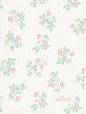 Greengate Tea Towel Berry White Geschirrtuch ca. 50 x 70 cm