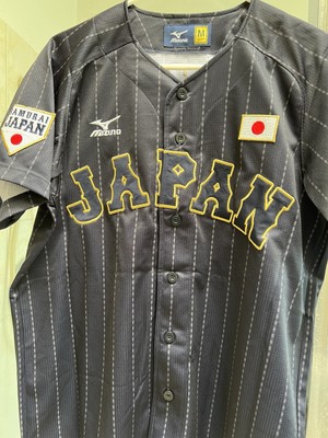 NEW MIZUNO Japan WBC WORLD BASEBALL Classic Jersey Navy Blue/Grey
