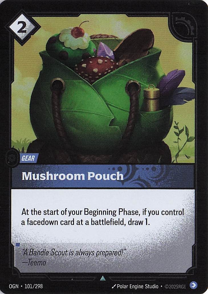 Mushroom Pouch 101/298 - Origins - Foil - NM - Riftbound TCG