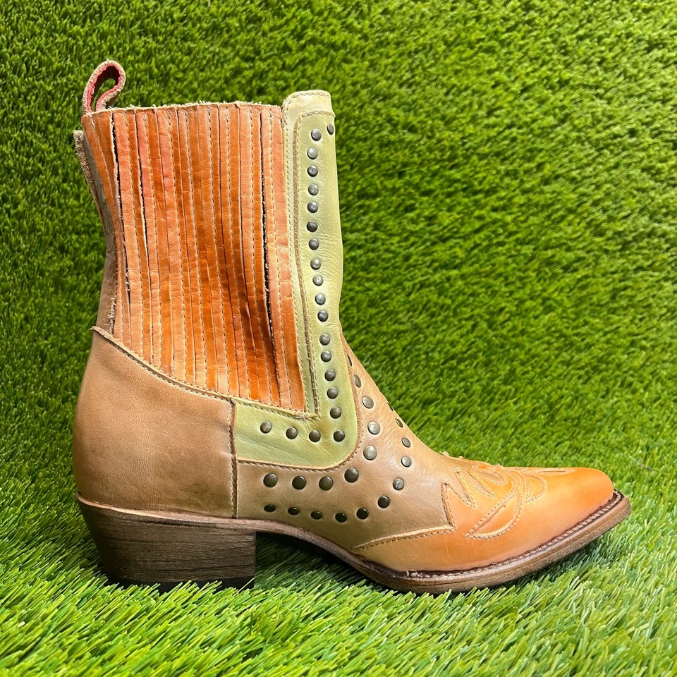 Botas occidentales Bed Stu Raise para mujer talla 8 marrón clásicas de cuero al aire libre Foto 4 de 4