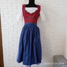 Country Line Tyrol Dirndl Oktoberfest Dress Size EU 36 and white blouse
